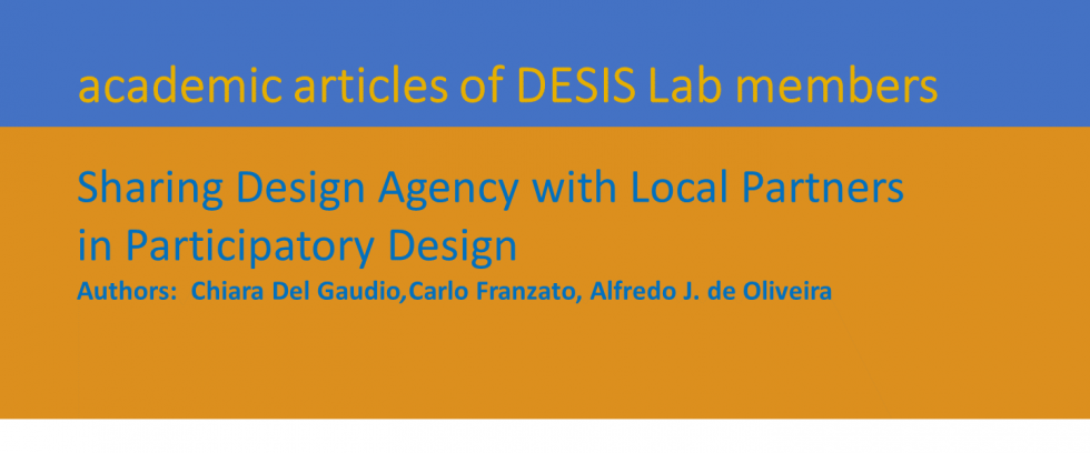 Sharing Design Agency with Local Partners in Participatory Design