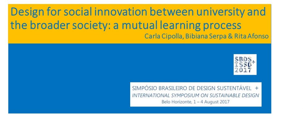 Design for Social Innovation between university and the broader society: a mutual learning process